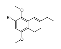 2-bromo-7-ethyl-5,6-dihydro-1,4-dimethoxynaphthalene Structure