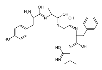 enkephalin, Ala(2)-ValNH2(5)- structure