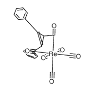 ((2,3-diphenyl-2-cyclopropen-1-yl)carbonyl)pentacarbonylrhenium结构式