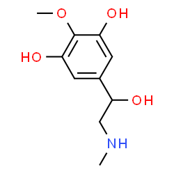 Benzyl alcohol, 3,5-dihydroxy-4-methoxy-alpha-[(methylamino)methyl]- (8CI) Structure