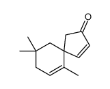 7,7,10-trimethylspiro[4.5]deca-3,9-dien-2-one结构式