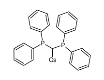 (bis(diphenylphosphanyl)methyl)cesium Structure