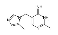 4-Pyrimidinamine,2-methyl-5-[(5-methyl-1H-imidazol-1-yl)methyl]-(9CI)结构式