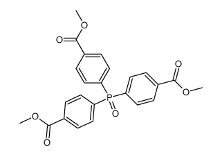 tris[p-(methoxycarbonyl)phenyl]phosphine oxide Structure