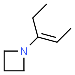 Azetidine, 1-(1-ethyl-1-propenyl)- structure