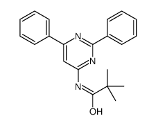 N-(2,6-diphenylpyrimidin-4-yl)-2,2-dimethylpropanamide结构式