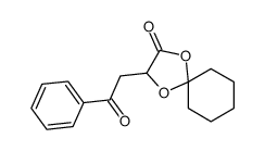 2-phenacyl-1,4-dioxaspiro[4.5]decan-3-one结构式
