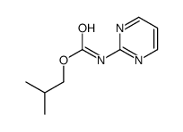 2-methylpropyl N-pyrimidin-2-ylcarbamate结构式