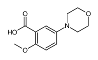 2-methoxy-5-morpholin-4-ylbenzoic acid结构式