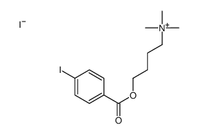 4-(4-iodobenzoyl)oxybutyl-trimethylazanium,iodide Structure