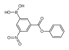 3-phenoxycarbonyl-5-nitrophenylboronic acid结构式