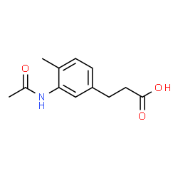 Hydrocinnamic acid, 3-acetamido-4-methyl- Structure