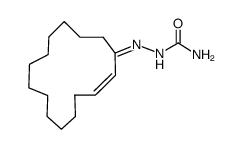 (Z)-2-Cyclopentadecen-1-on-semicarbazon结构式