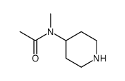N-METHYL-N-4-PIPERIDINYLACETAMIDE结构式