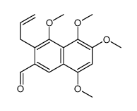 4,5,6,8-tetramethoxy-3-prop-2-enylnaphthalene-2-carbaldehyde Structure