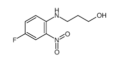 3-[(4-fluoro-2-nitrophenyl)amino]propanol structure