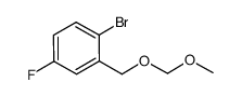 2-bromo-5-fluoro-[1-(methoxymethoxy)methyl]benzene结构式