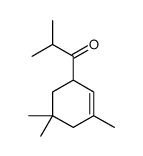 2-methyl-1-(3,5,5-trimethyl-2-cyclohexen-1-yl)propan-1-one structure