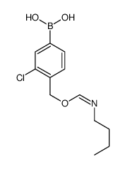 4-n-Butylcarbamoyl-3-chlorobenzeneboronic acid结构式