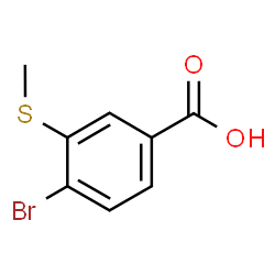 4-Bromo-3-(methylthio)benzoic acid结构式