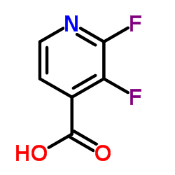 2,3-二氟吡啶-4-甲酸结构式