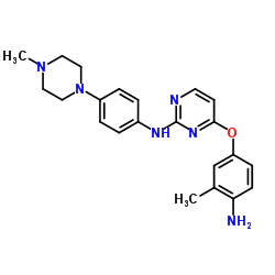 4-(4-Amino-3-methylphenoxy)-N-[4-(4-methyl-1-piperazinyl)phenyl]-2-pyrimidinamine结构式