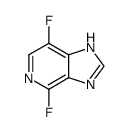 3,6-difluoro-3-deazapurine Structure