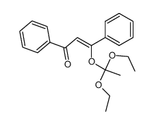 β-(1,1-diethoxy-ethoxy)-chalcone结构式