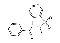 1-benzoyl-2-methyl-2-phenylsulfonylhydrazine结构式