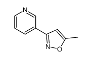 Pyridine, 3-(5-methyl-3-isoxazolyl)- (9CI) Structure