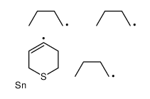 tributyl(3,6-dihydro-2H-thiopyran-4-yl)stannane Structure