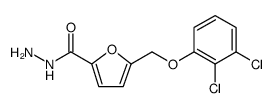 2-Furancarboxylic acid, 5-[(2,3-dichlorophenoxy)methyl]-, hydrazide结构式