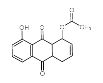 1-acetoxy-8-hydroxy-1,4,4a,9a-tetrahydroanthraquinone结构式