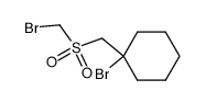 1-bromo-1-(((bromomethyl)sulfonyl)methyl)cyclohexane结构式
