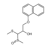 1-methylthio-1-methylsulfinyl-3-(1-naphthoxy)-2-propanol结构式