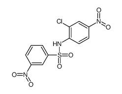 N-(2-chloro-4-nitrophenyl)-3-nitrobenzenesulfonamide结构式