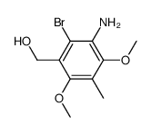 (3-amino-2-bromo-4,6-dimethoxy-5-methylphenyl)methanol Structure