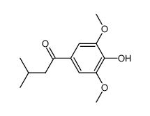 1-(4-hydroxy-3,5-dimethoxy-phenyl)-3-methyl-butan-1-one结构式