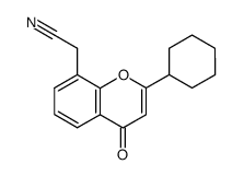 2-(2-cyclohexyl-4-oxo-4H-chromen-8-yl)acetonitrile Structure