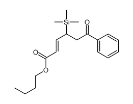 butyl 6-oxo-6-phenyl-4-trimethylsilylhex-2-enoate结构式