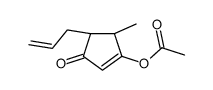 [(4S,5S)-5-methyl-3-oxo-4-prop-2-enylcyclopenten-1-yl] acetate结构式