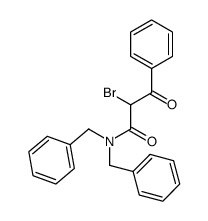 2-Brom-N,N-dibenzyl-3-oxo-3-phenylpropanamid结构式