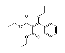 ethyl 3-ethoxy-2-ethoxycarbonyl-3-phenyl-acrylate Structure