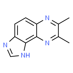 1H-Imidazo[4,5-f]quinoxaline,7,8-dimethyl-(9CI)结构式