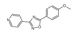 5-(4-methoxyphenyl)-3-pyridin-4-yl-1,2,4-oxadiazole结构式