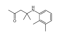 4-(2,3-dimethylanilino)-4-methylpentan-2-one结构式