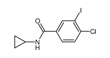 4-chloro-N-cyclopropyl-3-iodobenzamide结构式