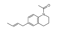 1-acetyl-6-E-crotyl-1,2,3,4-tetrahydroquinoline结构式