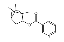 (4,7,7-trimethyl-3-bicyclo[2.2.1]heptanyl) pyridine-3-carboxylate结构式