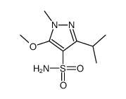 5-methoxy-1-methyl-3-propan-2-ylpyrazole-4-sulfonamide结构式